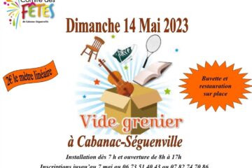 Vide Grenier Cabanac Mai 2023